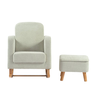 Soother Nursing Chair and Footstool Sage Boucle product image 2