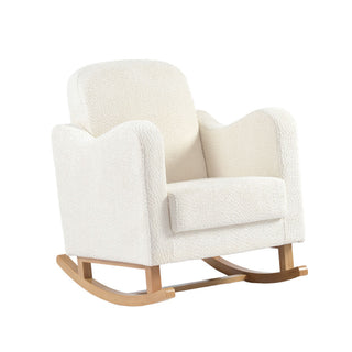 Soother Nursing Chair Off White Boucle lifestyle image