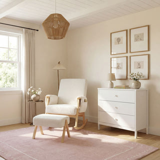 Storyteller Nursing Chair and Footstool Off White Ted product image 1
